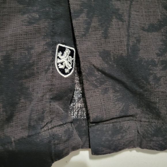 Nat Nast Silk Blend Printed Men's Shirt XXL Black - Picture 3 of 8